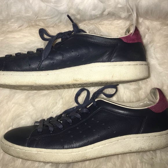 🎉 HP! Rare! PATRICK Navy Leather Sneakers - EUC! - Picture 6 of 9